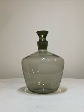 Vintage 1957 Richard Sussmuth glass decanter MCM barware